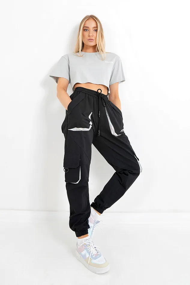 Sixth June Paris Tshirts Bodysuits Tops Double Logo Crop Tshirt Green 8211 Women Sixth June Paris Tshirts Bodysuits Tops Double Logo Crop Tshirt Green 8211 Women