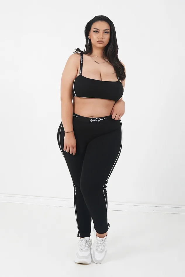 Sixth June Paris Tshirts Bodysuits Tops Ribbed Bra Curve Black 8211 Women Sixth June Paris Tshirts Bodysuits Tops Ribbed Bra Curve Black 8211 Women