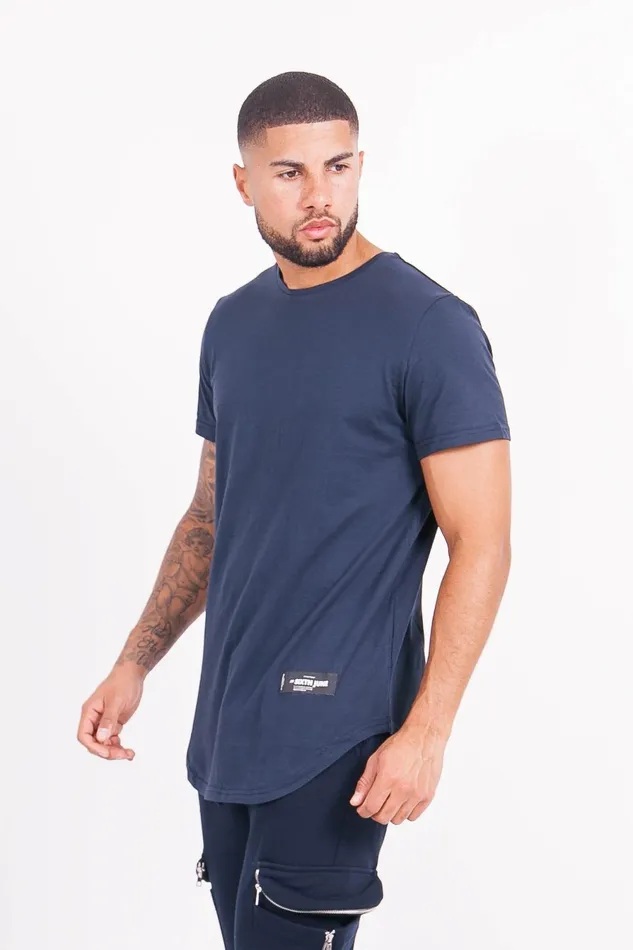 Sixth June Paris Tops Basic Rounded Tshirt Navy Blue 8211 Men Sixth June Paris Tops Basic Rounded Tshirt Navy Blue 8211 Men