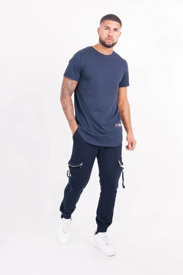 Sixth June Paris Tops Basic Rounded Tshirt Navy Blue 8211 Men Sixth June Paris Tops Basic Rounded Tshirt Navy Blue 8211 Men