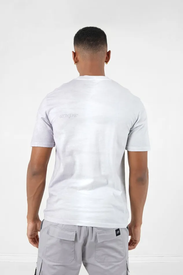Sixth June Paris Tops Bicolored Embroidered Logo Tshirt Grey 8211 Men Sixth June Paris Tops Bicolored Embroidered Logo Tshirt Grey 8211 Men