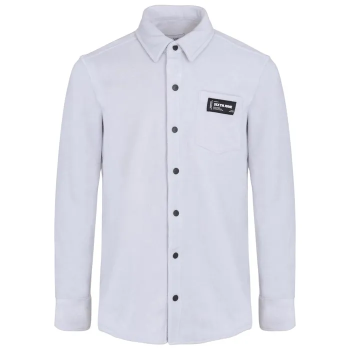 Sixth June Paris Tops Fleece Pocket Shirt Grey 8211 Men