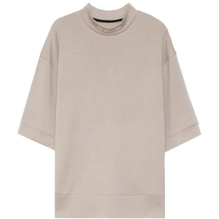 Sixth June Paris Tops Half Sleeve Collar Tshirt Beige 8211 Men