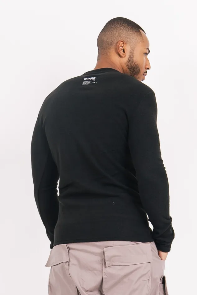 Sixth June Paris Tops Ribbed Polar Tshirt Black 8211 Men Sixth June Paris Tops Ribbed Polar Tshirt Black 8211 Men
