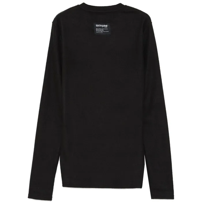 Sixth June Paris Tops Ribbed Polar Tshirt Black 8211 Men Sixth June Paris Tops Ribbed Polar Tshirt Black 8211 Men