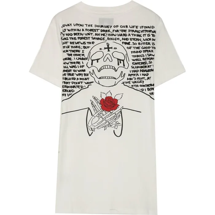 Sixth June Paris Tops Skull Print Tshirt White 8211 Men