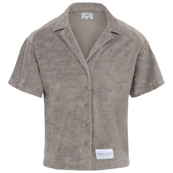 Sixth June Paris Tops Towel Monogram Shirt Green 8211 Men