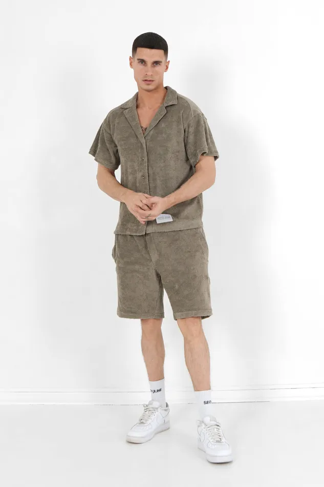 Sixth June Paris Tops Towel Monogram Shirt Green 8211 Men Sixth June Paris Tops Towel Monogram Shirt Green 8211 Men