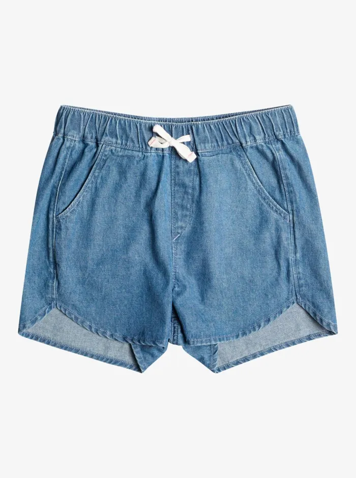 Skirts and Shorts Women Roxy Girl039s 416 Genial Moment Beach Shorts Medium Blue