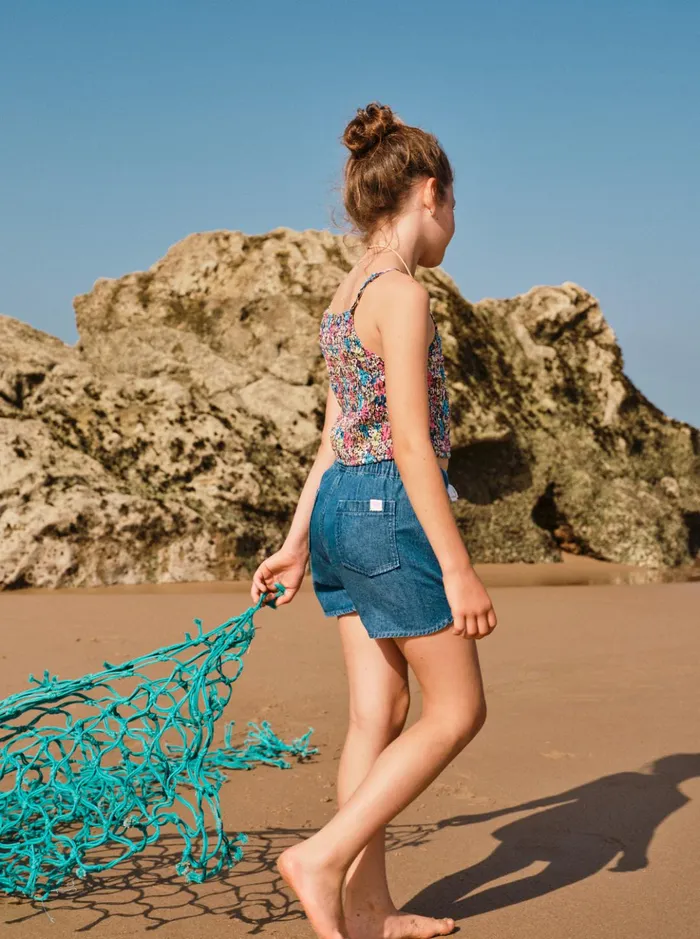 Skirts and Shorts Women Roxy Girl039s 416 Genial Moment Beach Shorts Medium Blue