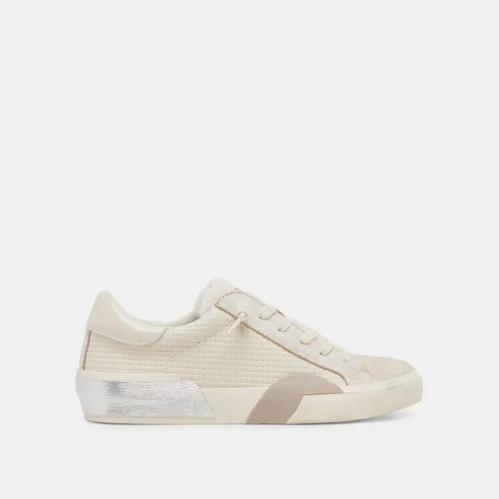 Sneakers Women Dolce Vita Zina Plush Sneakers Off White Woven