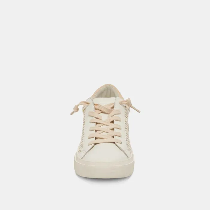 Sneakers Women Dolce Vita Zina Sneakers Tan Cream Raffia
