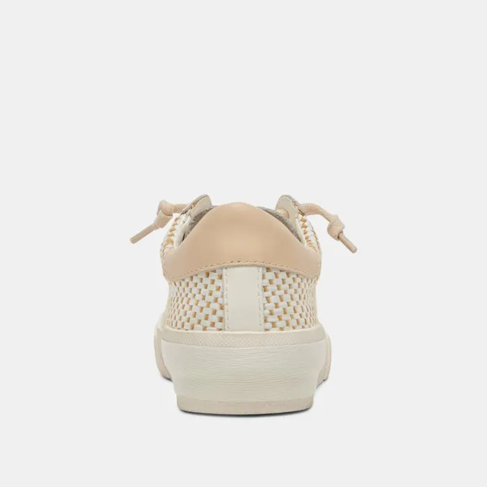 Sneakers Women Dolce Vita Zina Sneakers Tan Cream Raffia