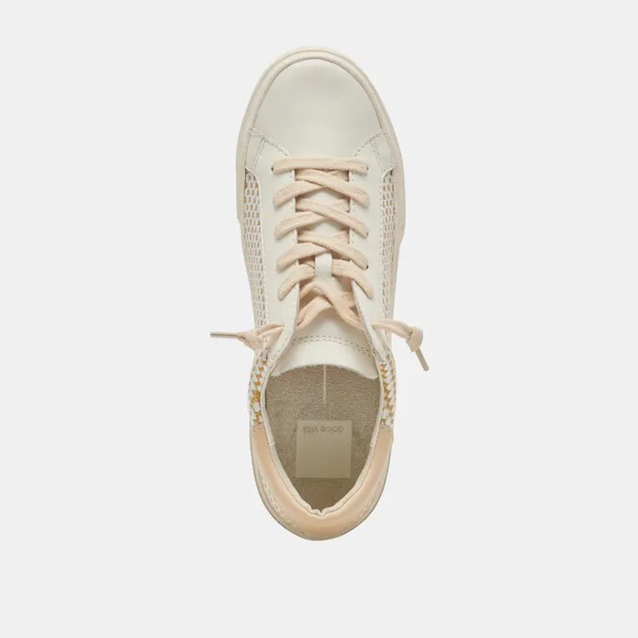 Sneakers Women Dolce Vita Zina Sneakers Tan Cream Raffia