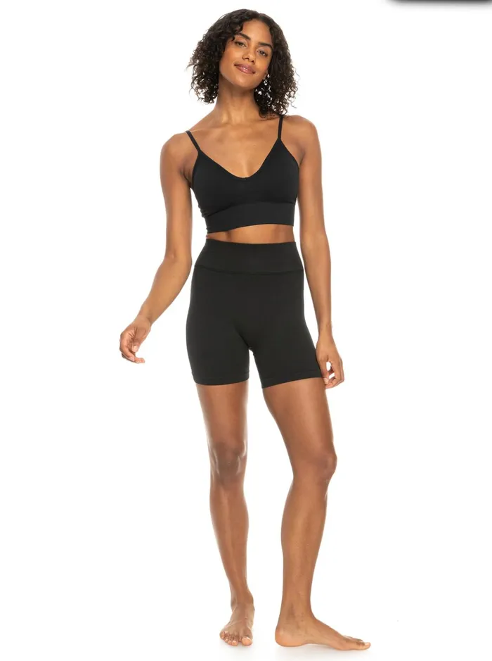 Sports Bras Women Roxy Chill Out Seamless Sports Bra Anthracite