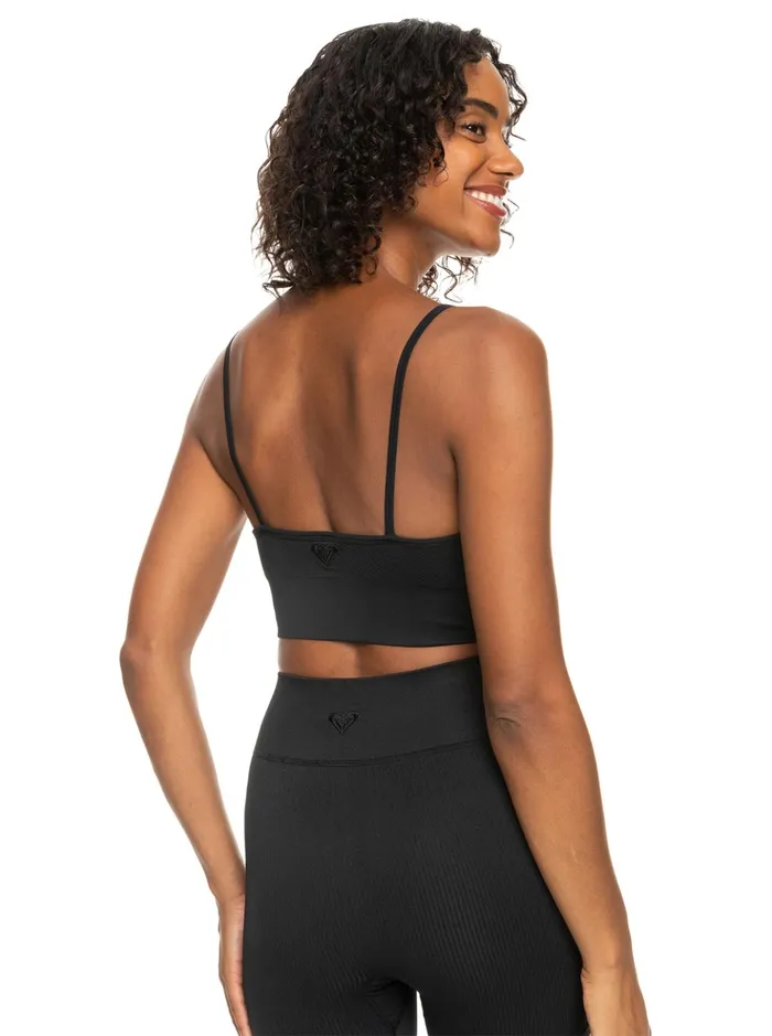 Sports Bras Women Roxy Chill Out Seamless Sports Bra Anthracite