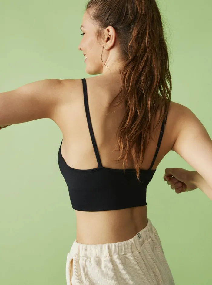 Sports Bras Women Roxy Chill Out Seamless Sports Bra Anthracite