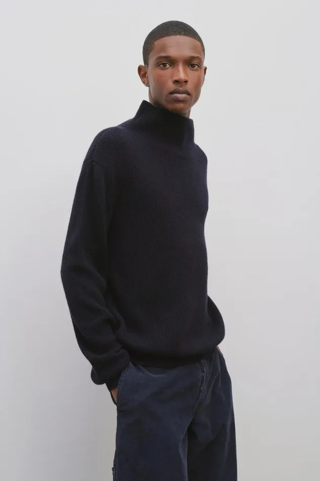 Sweaters Men The Row Daniel Sweater In Cashmere Blue Night
