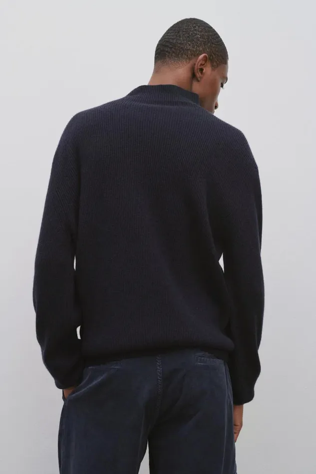Sweaters Men The Row Daniel Sweater In Cashmere Blue Night