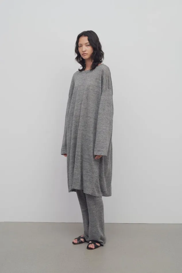 TShirts and Tanks Women The Row Goldman Top In Linen Grey Melange