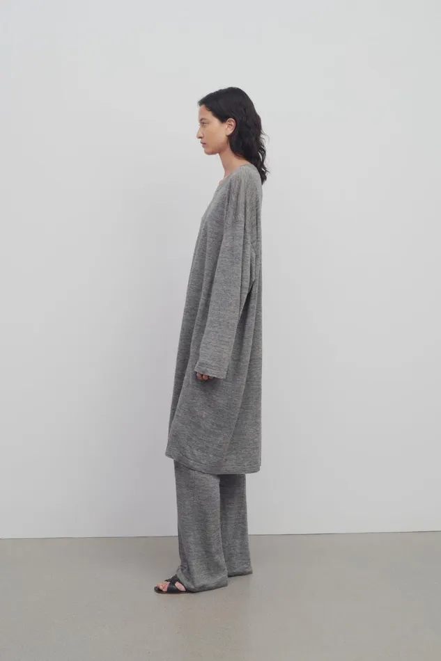 TShirts and Tanks Women The Row Goldman Top In Linen Grey Melange