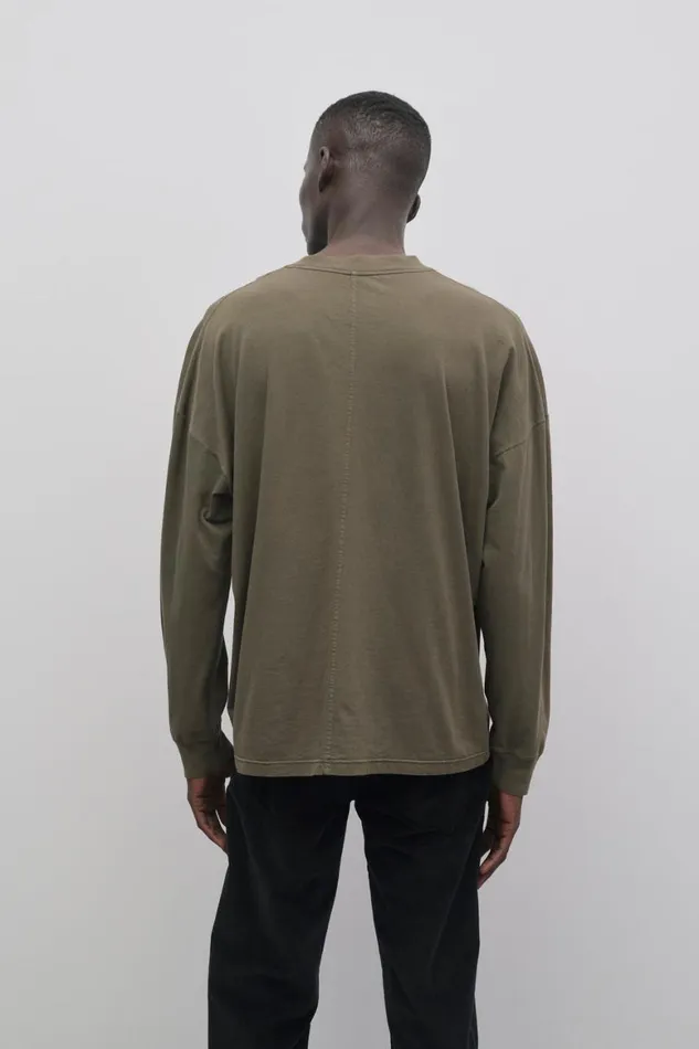 TShirts Men The Row Dolino Top In Cotton Grey Taupe