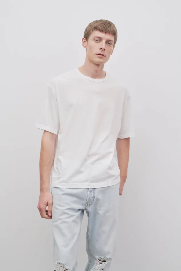TShirts Men The Row Steven Top In Cotton White