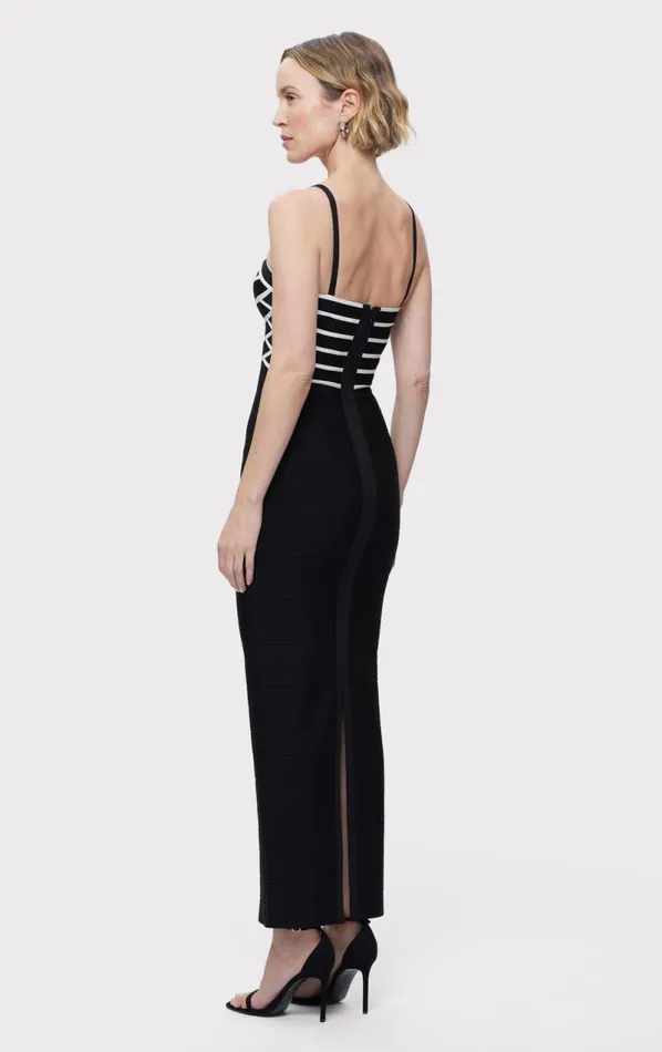 THE CHLOE GOWN Black Alabaster Women HERV LEGR Dresses THE CHLOE GOWN Black Alabaster Women HERV LEGR Dresses