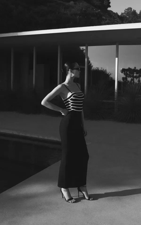THE CHLOE GOWN Black Alabaster Women HERV LEGR Dresses THE CHLOE GOWN Black Alabaster Women HERV LEGR Dresses