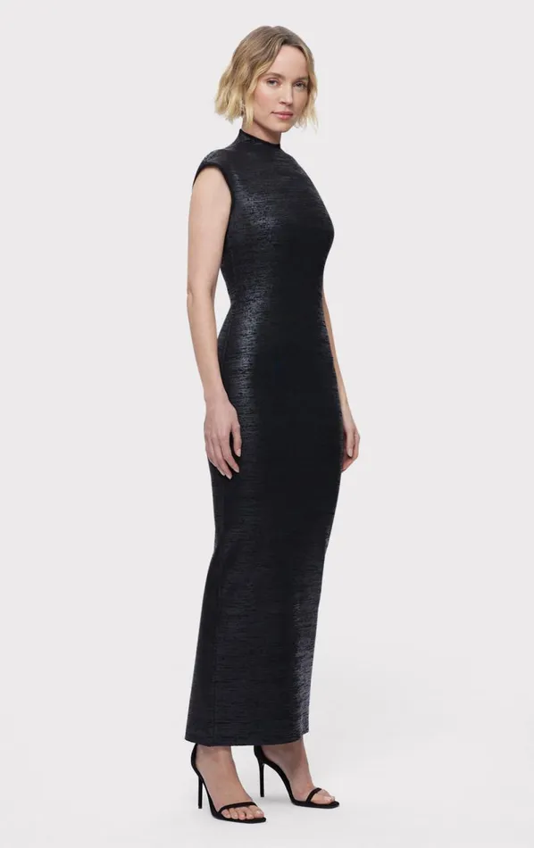 THE EMMA GOWN Black Foil Women HERV LEGR Dresses THE EMMA GOWN Black Foil Women HERV LEGR Dresses
