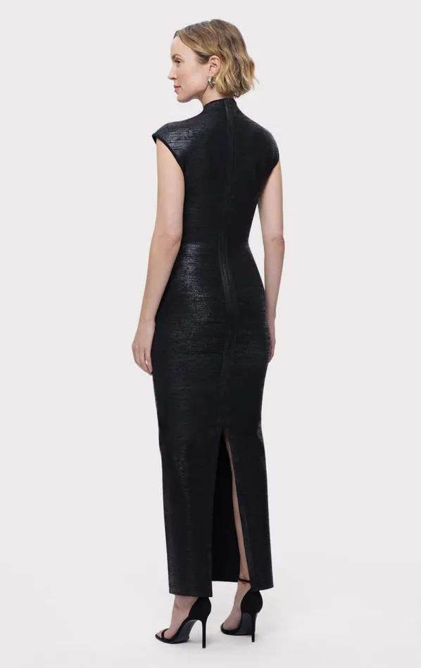 THE EMMA GOWN Black Foil Women HERV LEGR Dresses THE EMMA GOWN Black Foil Women HERV LEGR Dresses