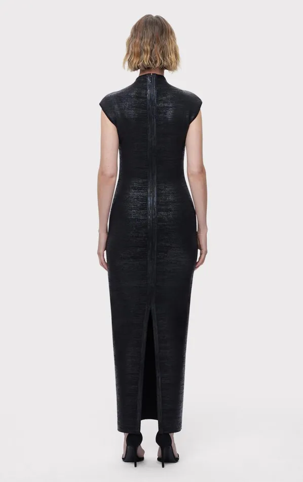 THE EMMA GOWN Black Foil Women HERV LEGR Dresses THE EMMA GOWN Black Foil Women HERV LEGR Dresses