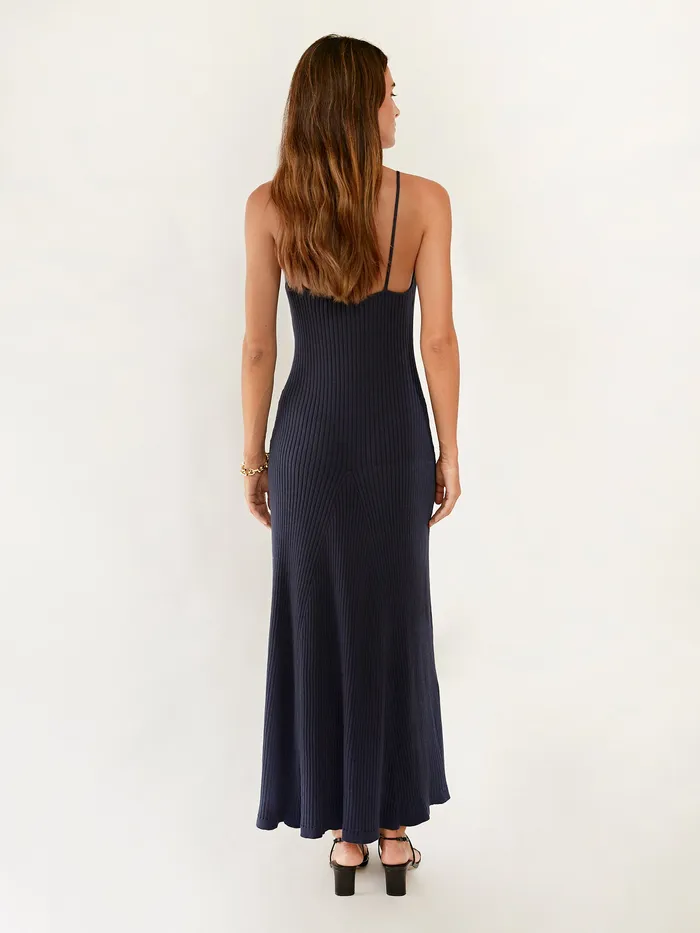 The UNDONE Dresses Women Anna Quan 8211 Rosie Knit Dress in Navy