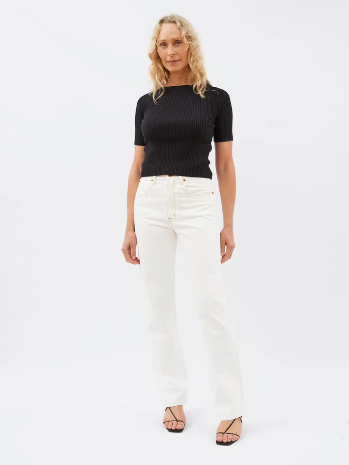 Tops Women The UNDONE Wynn Hamlyn 8211 Palm TShirt in Black