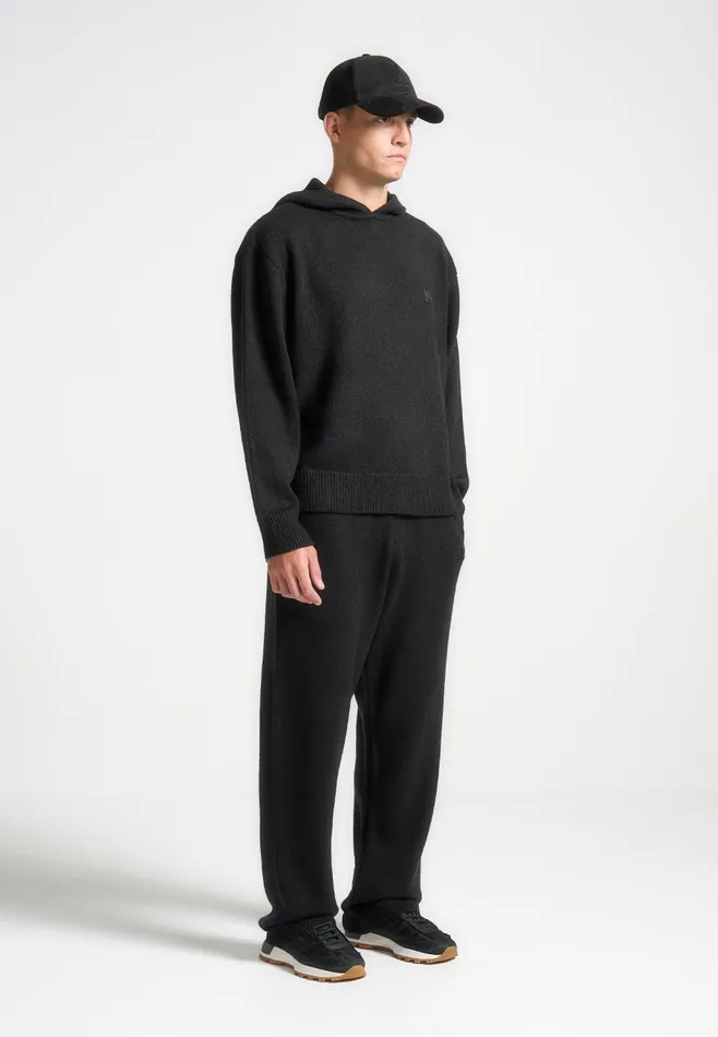 Tracksuits Men Manire De Voir Signature MohairBlend Hoodie Black