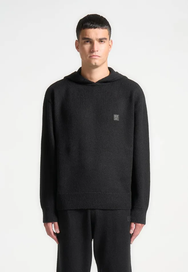 Tracksuits Men Manire De Voir Signature MohairBlend Hoodie Black