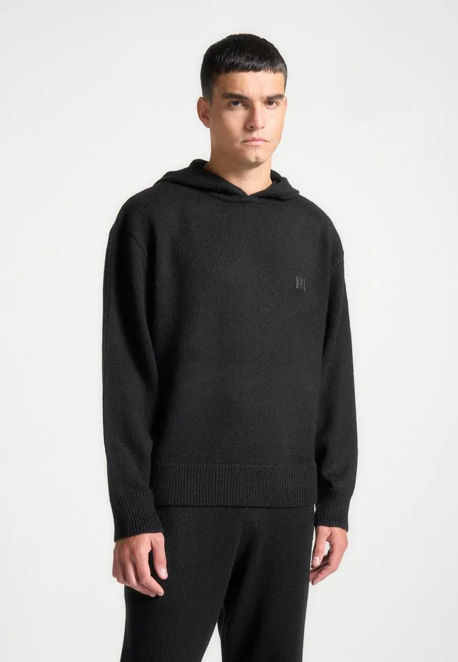 Tracksuits Men Manire De Voir Signature MohairBlend Hoodie Black