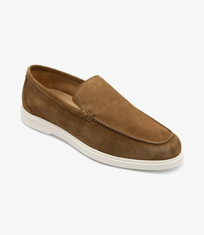 Tuscany Chestnut Brown Suede Men Loake Loafers Tuscany Chestnut Brown Suede Men Loake Loafers