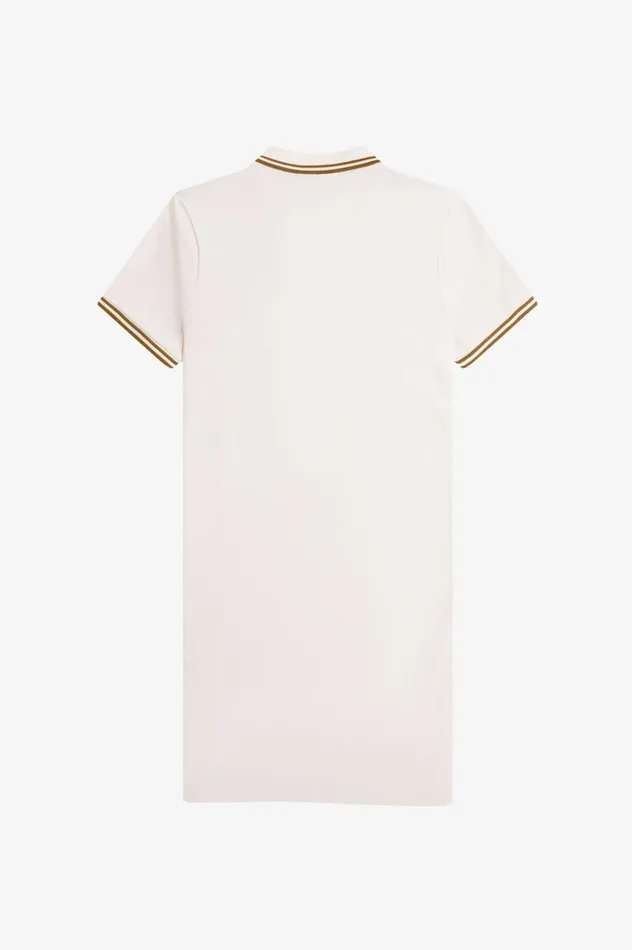 Twin Tipped Fred Perry Shirt Dress Silky Peach Women Fred Perry Dresses
