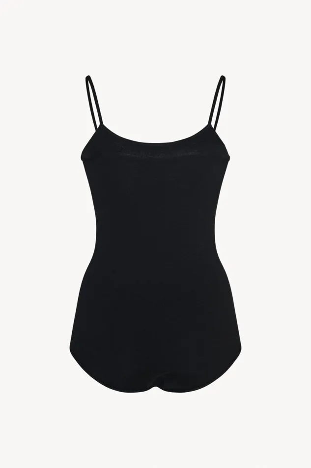 Underpinnings Women The Row Farrah Bodysuit In Stretch Wool Black