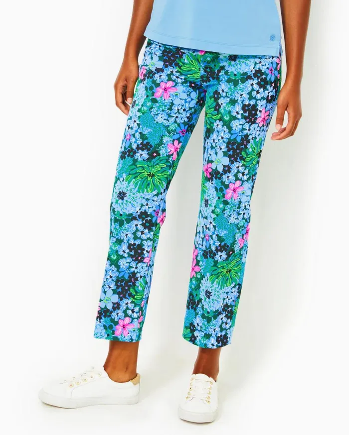 UPF 50 Luxletic Frida Polo Bon Bon Blue Women Lilly Pulitzer Tops UPF 50 Luxletic Frida Polo Bon Bon Blue Women Lilly Pulitzer Tops