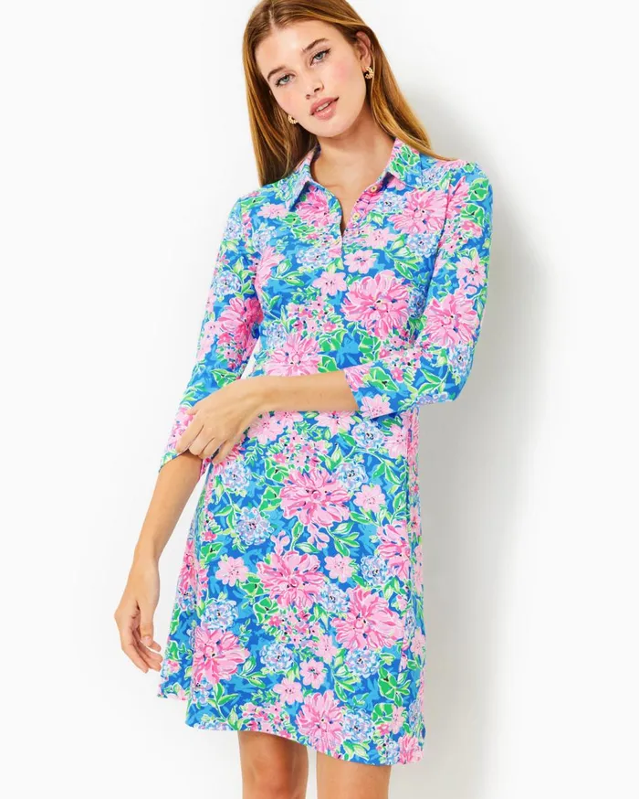 UPF 50 Luxletic Silvia Dress Multi Spring In Your Step Women Lilly Pulitzer Activewear UPF 50 Luxletic Silvia Dress Multi Spring In Your Step Women Lilly Pulitzer Activewear