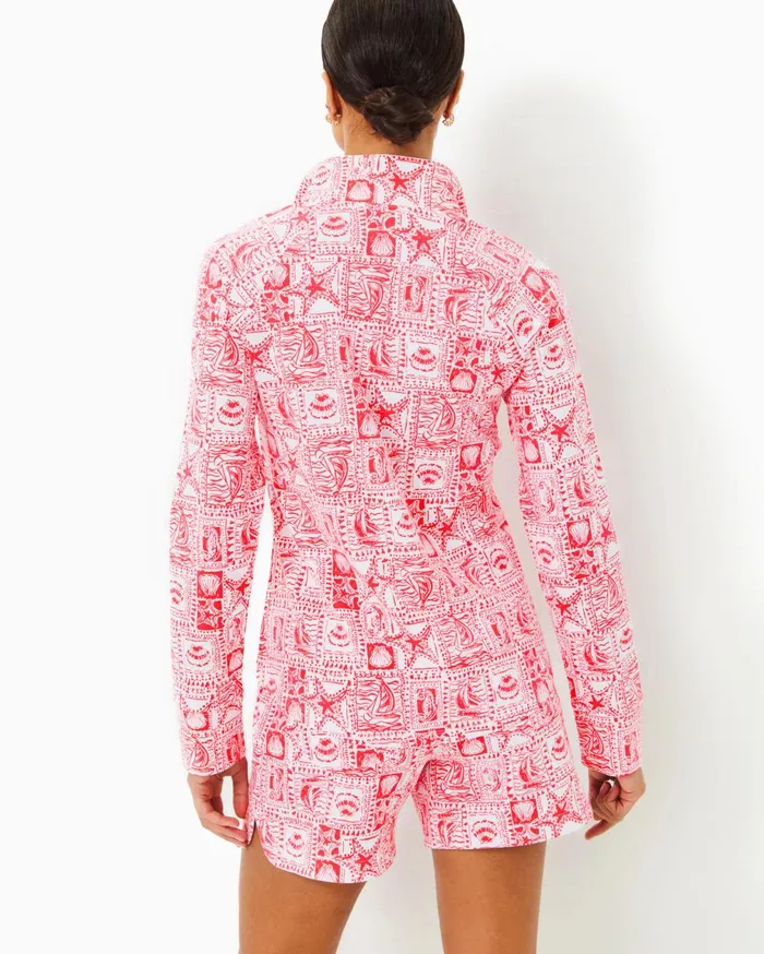 UPF 50 Skipper Popover Multi Grove Garden Women Lilly Pulitzer Tops UPF 50 Skipper Popover Multi Grove Garden Women Lilly Pulitzer Tops
