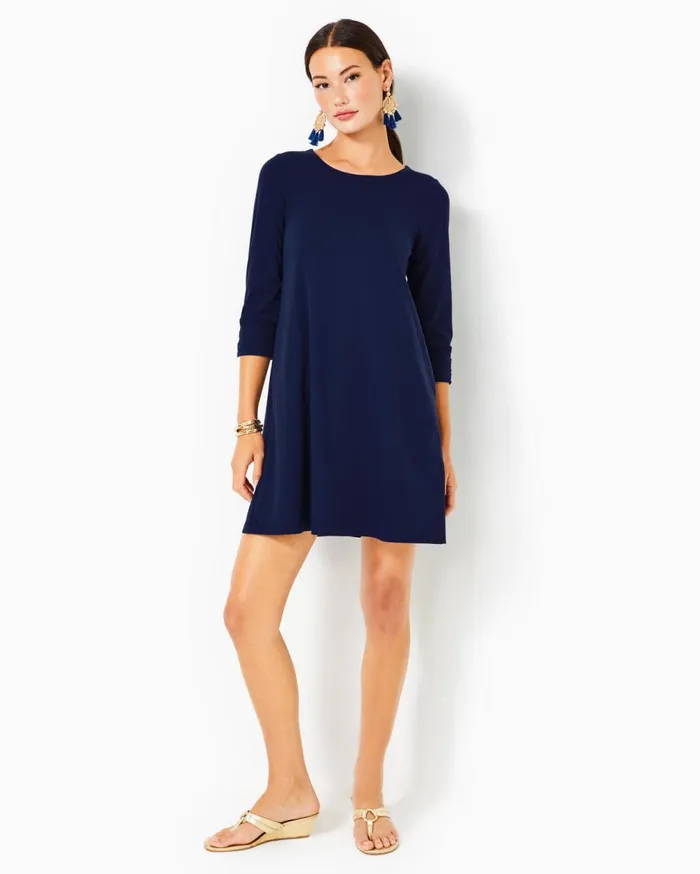 UPF 50 Solia Dress True Navy Women Lilly Pulitzer Dresses UPF 50 Solia Dress True Navy Women Lilly Pulitzer Dresses