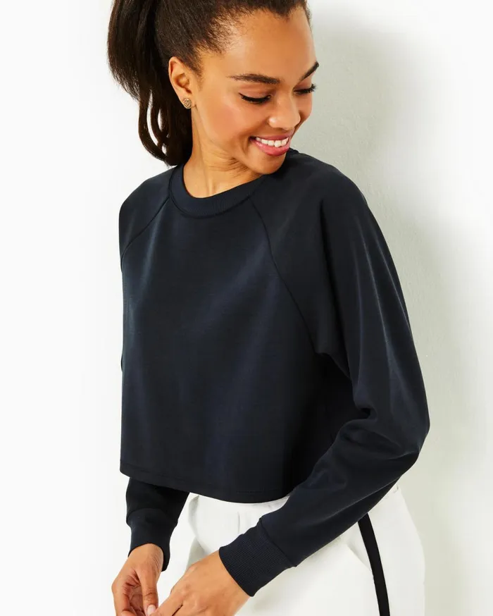 UPF 50 Zelek Pullover Noir Women Lilly Pulitzer Tops UPF 50 Zelek Pullover Noir Women Lilly Pulitzer Tops