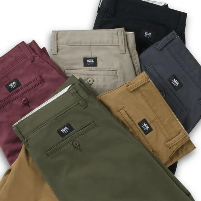 Vans Authentic Chino Stretch Pant Asphalt Mens Pants and Denim Vans Authentic Chino Stretch Pant Asphalt Mens Pants and Denim
