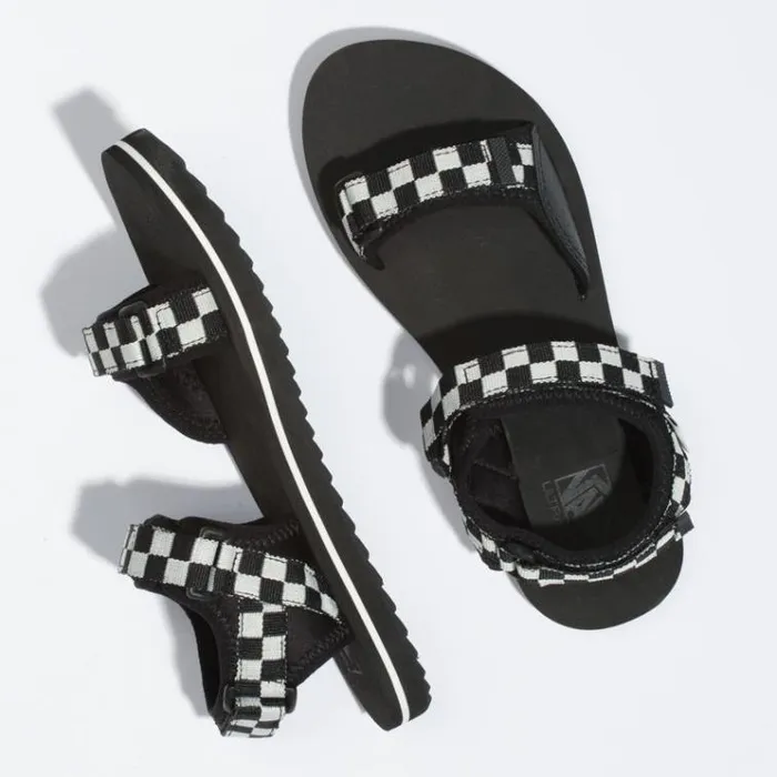 Vans Checkerboard TriLock BlackWhite Womens Sandals Vans Checkerboard TriLock BlackWhite Womens Sandals