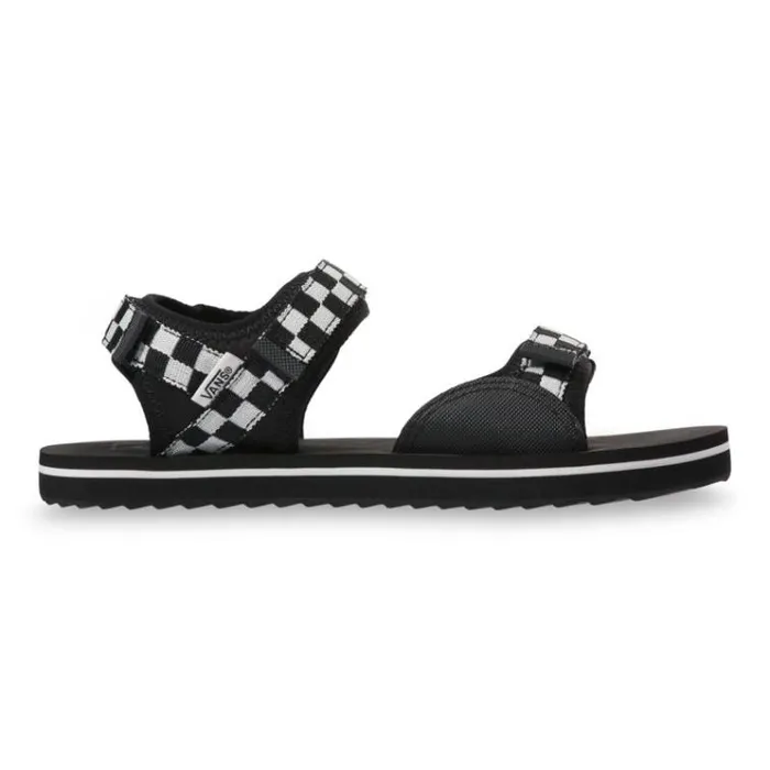 Vans Checkerboard TriLock BlackWhite Womens Sandals Vans Checkerboard TriLock BlackWhite Womens Sandals