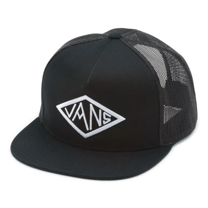 Vans Dak Diamond Trucker Hat Black Mens Hats and Beanies Vans Dak Diamond Trucker Hat Black Mens Hats and Beanies