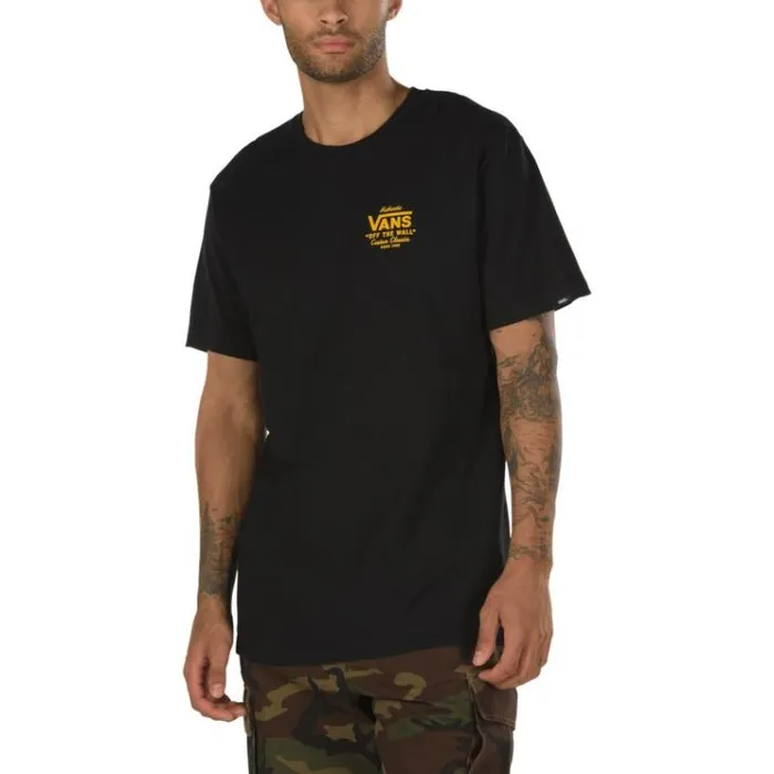 Vans Holder Street TShirt BlackOld Gold Mens TShirts and Tanks Vans Holder Street TShirt BlackOld Gold Mens TShirts and Tanks